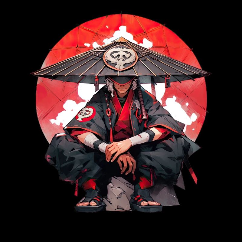Asien 80er Japanischer Retro Samurais Samurai