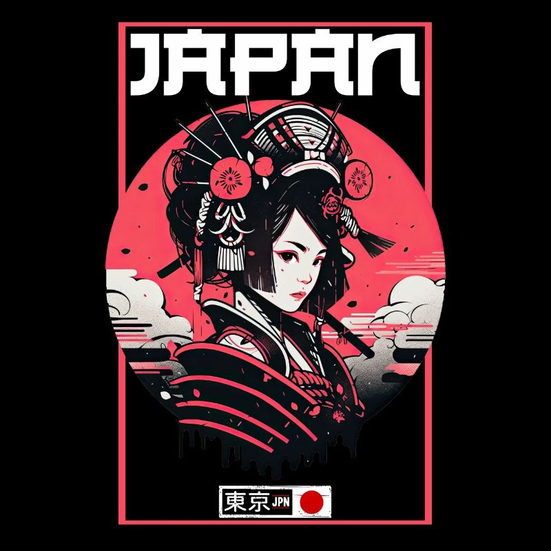 Asien 80er Japanischer Retro Samurais Samurai
