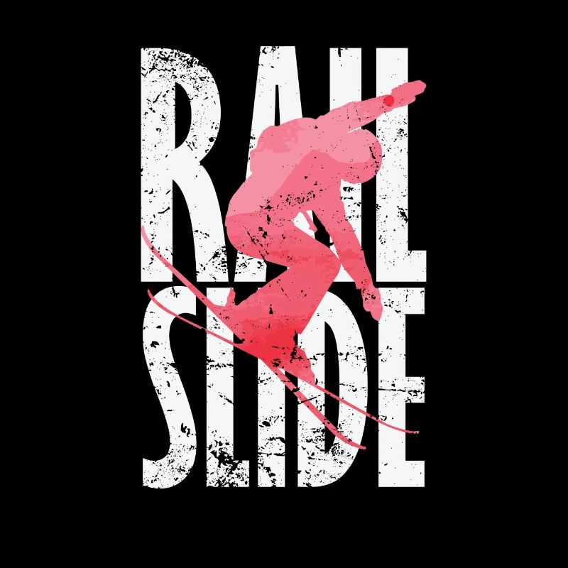Rail Slide Skiing