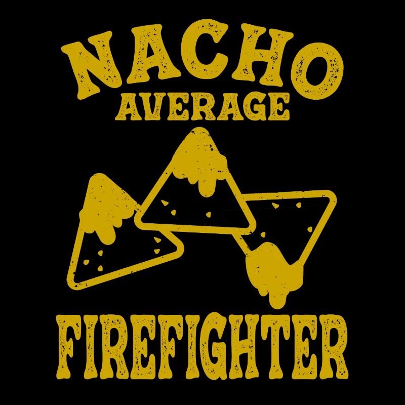 lustiger Feuerwehrmann Nacho durchschnittliche Brandbekämpfung