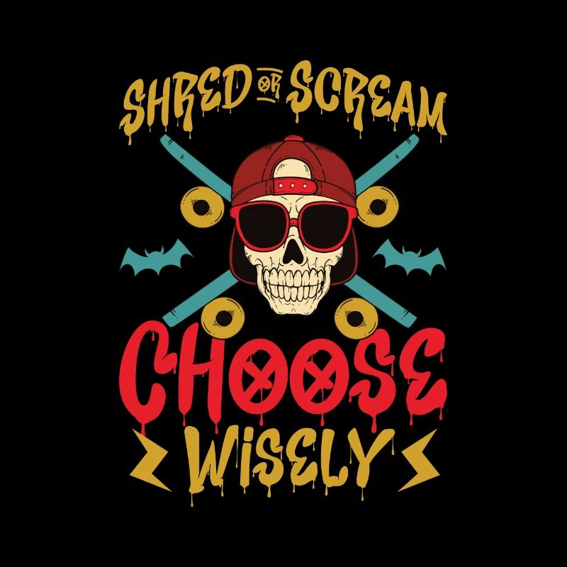 Horror Skateboarder Halloween Skateboard Geschenk