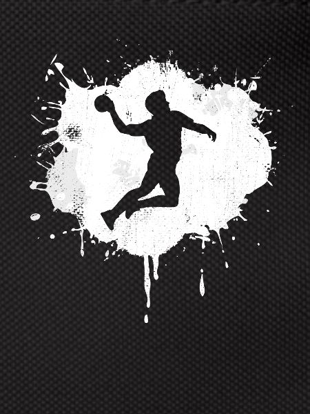 Funny handball player