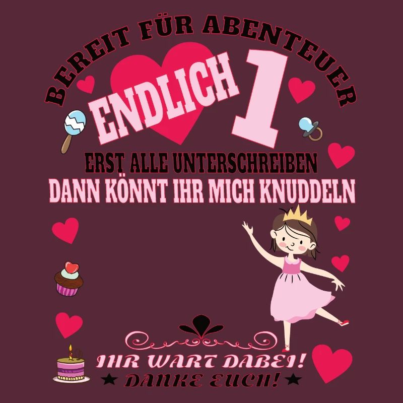 1. Geburtstag Mädchen & Junge Gästebuch