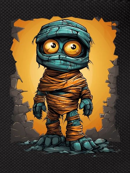 Halloween Spooky Cartoon Mummy