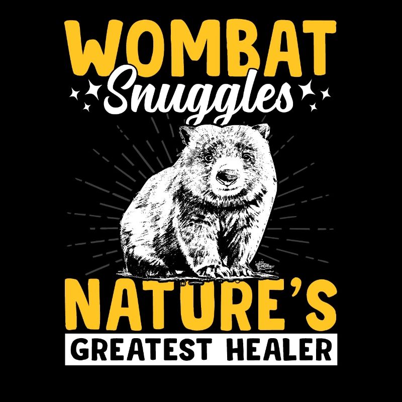 Wombat cuddles Australian animals owners