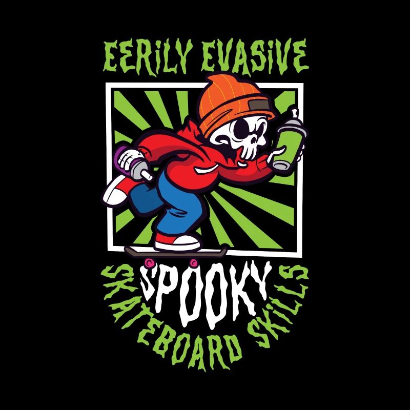 Horror Skateboarder Halloween Skateboard Geschenk