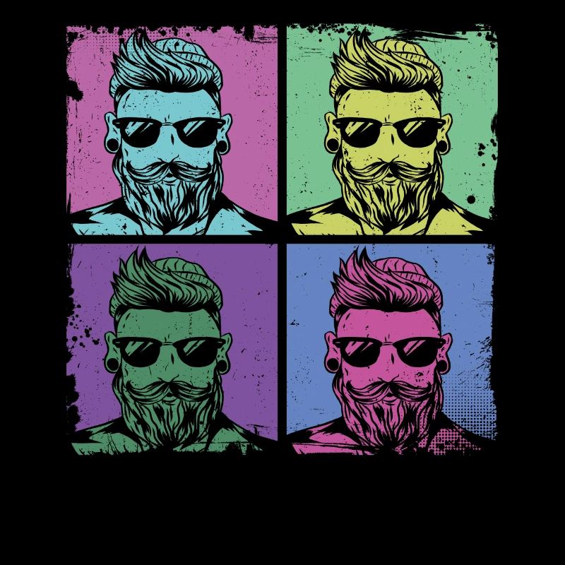 Beard Lover Bearded Man Retro