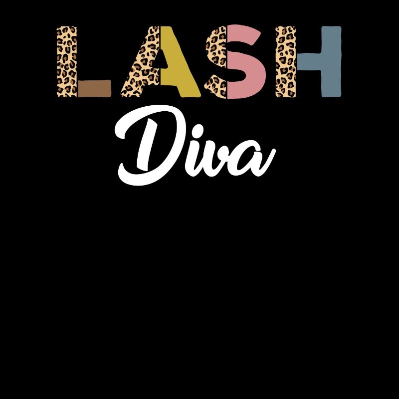 Funny eyelash diva with leopard print