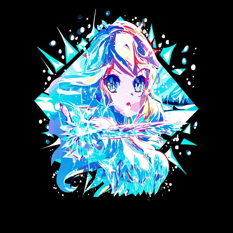 Anime Reine des neiges Princesse des glaces