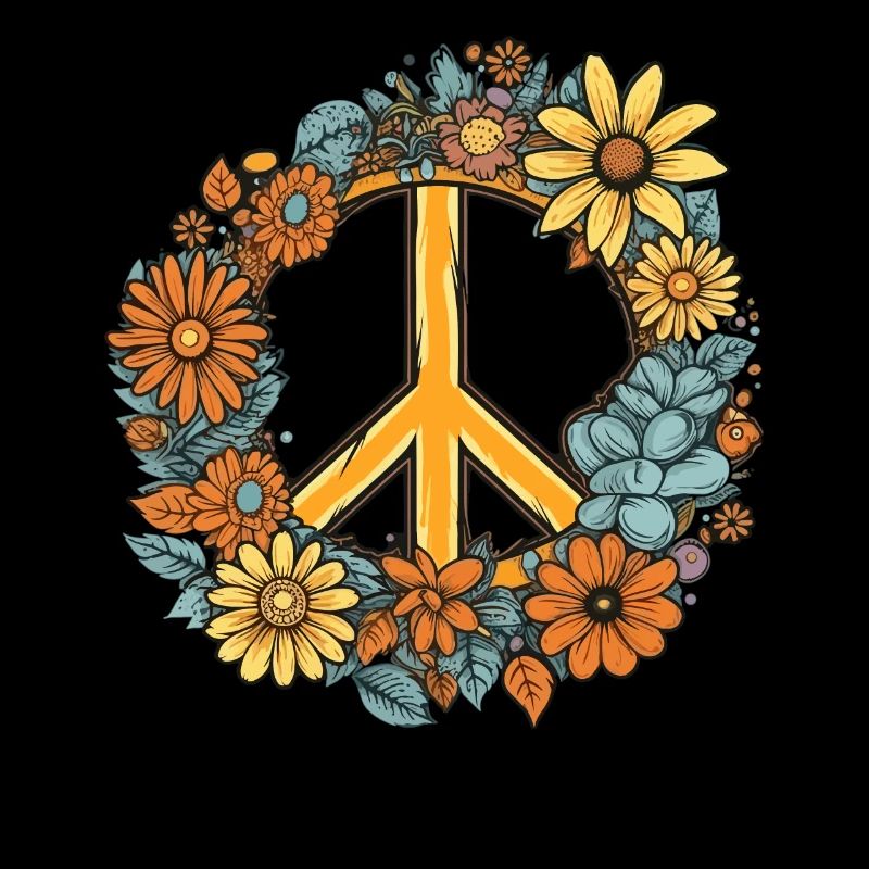 Kostüm Hippie Peace Zeichen