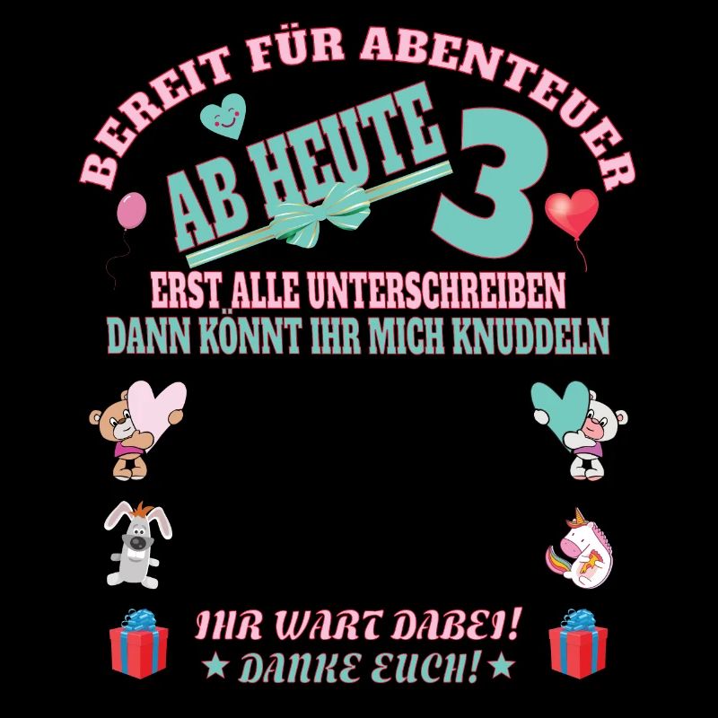 3. Geburtstag Mädchen & Junge Gästebuch