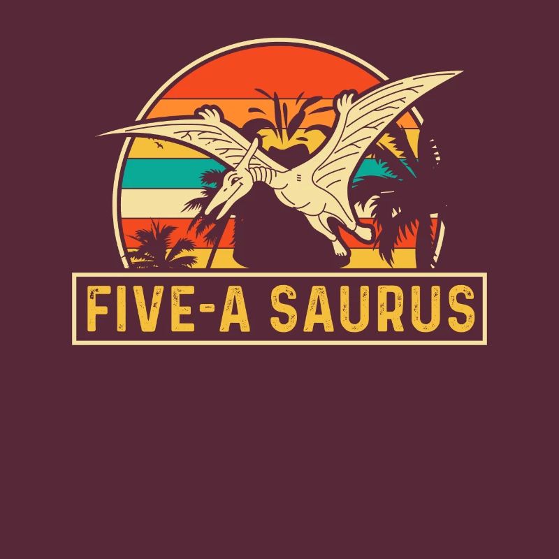 Five-A Saurus Pteranodon 5th Birthday