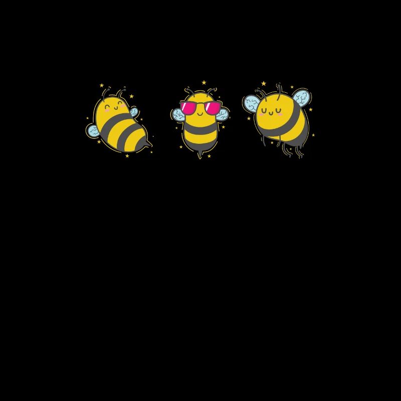 Three Cool Bees Animals Nature