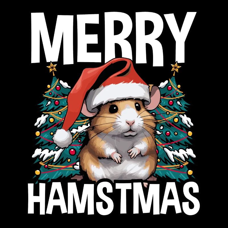 Hamstmas mignons et joyeux