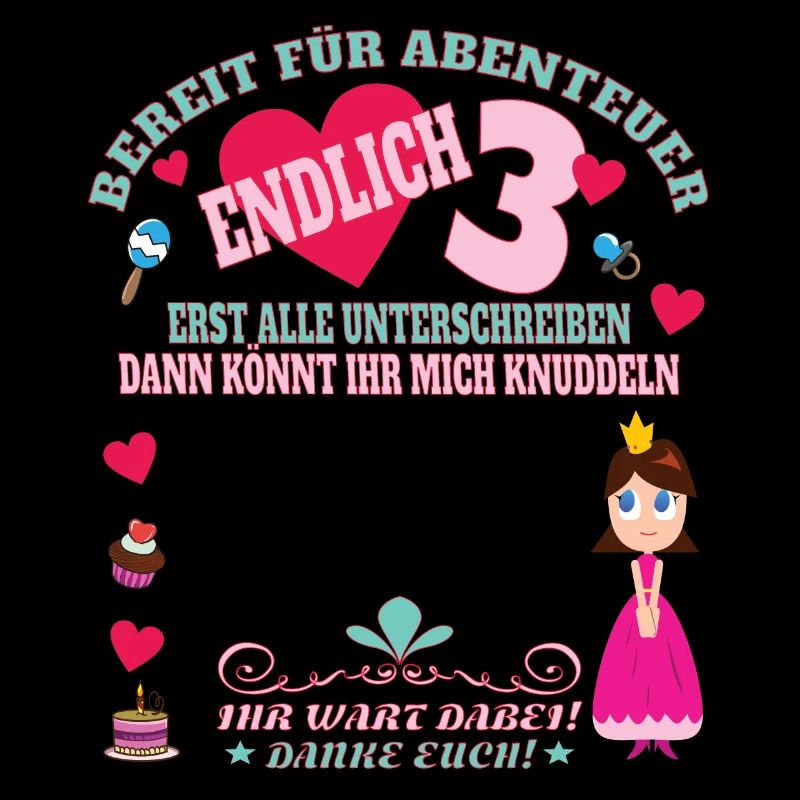 3. Geburtstag Mädchen & Junge Gästebuch