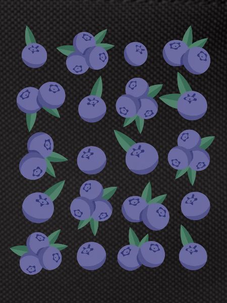 Blueberries Berries Fruit Pattern