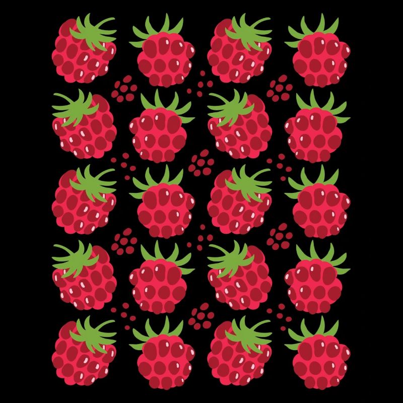 Raspberry Berries Fruit Pattern