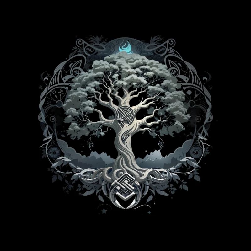 Arbre de vie Yggdrasil Viking Midgard Thor