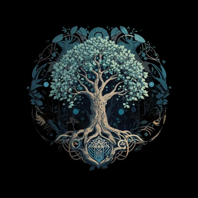 Arbre de vie Yggdrasil Viking Midgard Thor