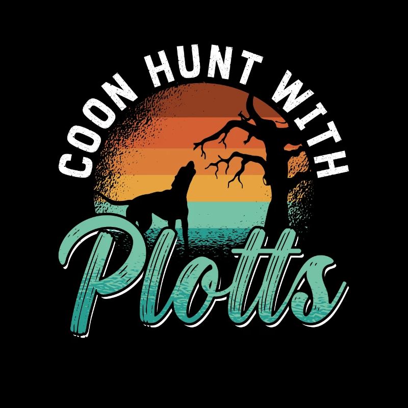 Coonhound Coon Hunt avec Plotts Treeing Walker