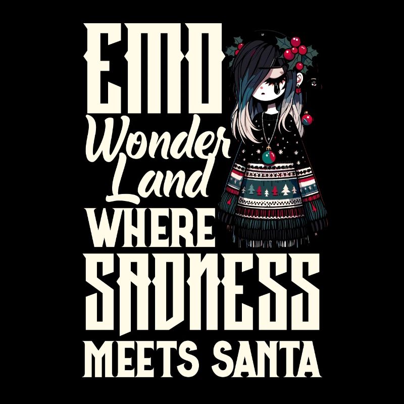 Emo Wonderland Where Sadness Meets Santa Emocore