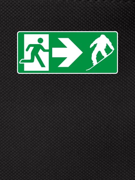 Emergency Exit Snowboard Snowboarder