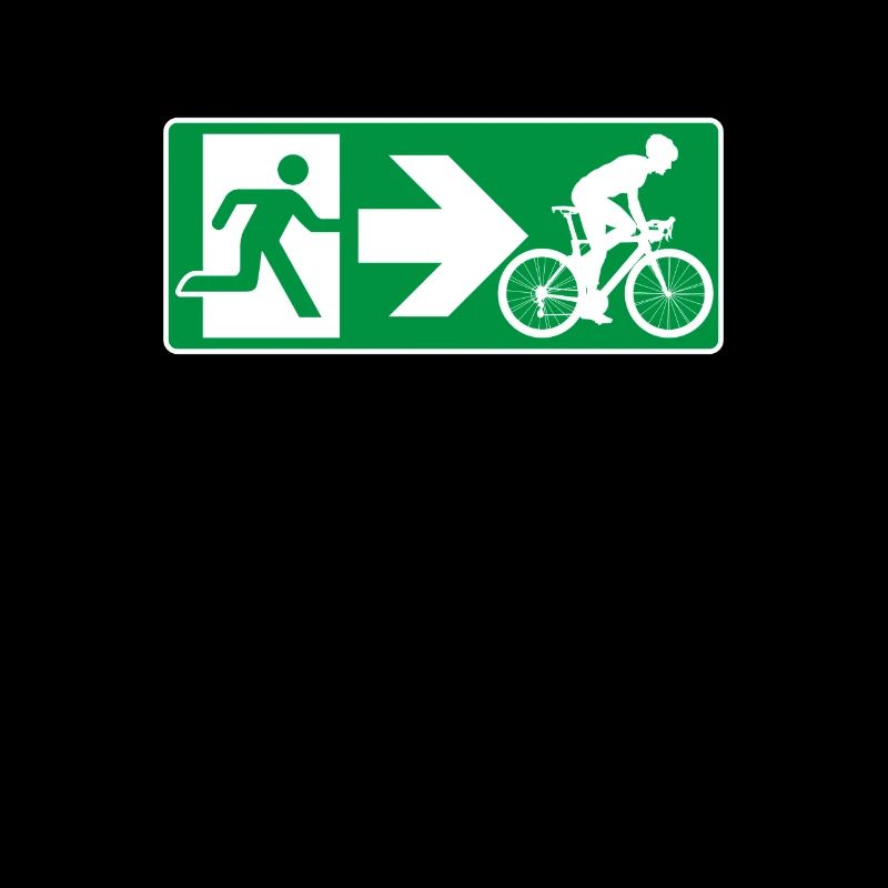 Emergency exit road bike cyclist