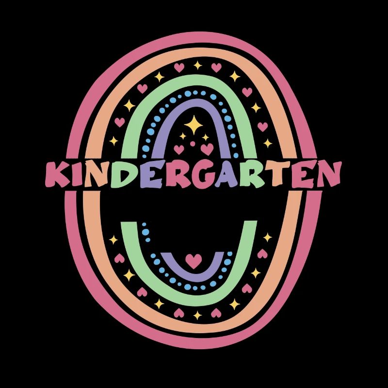 Kindergarten Absolvent 2024 Regenbogen Einschulung