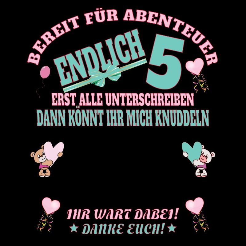 5. Geburtstag Mädchen & Junge Gästebuch