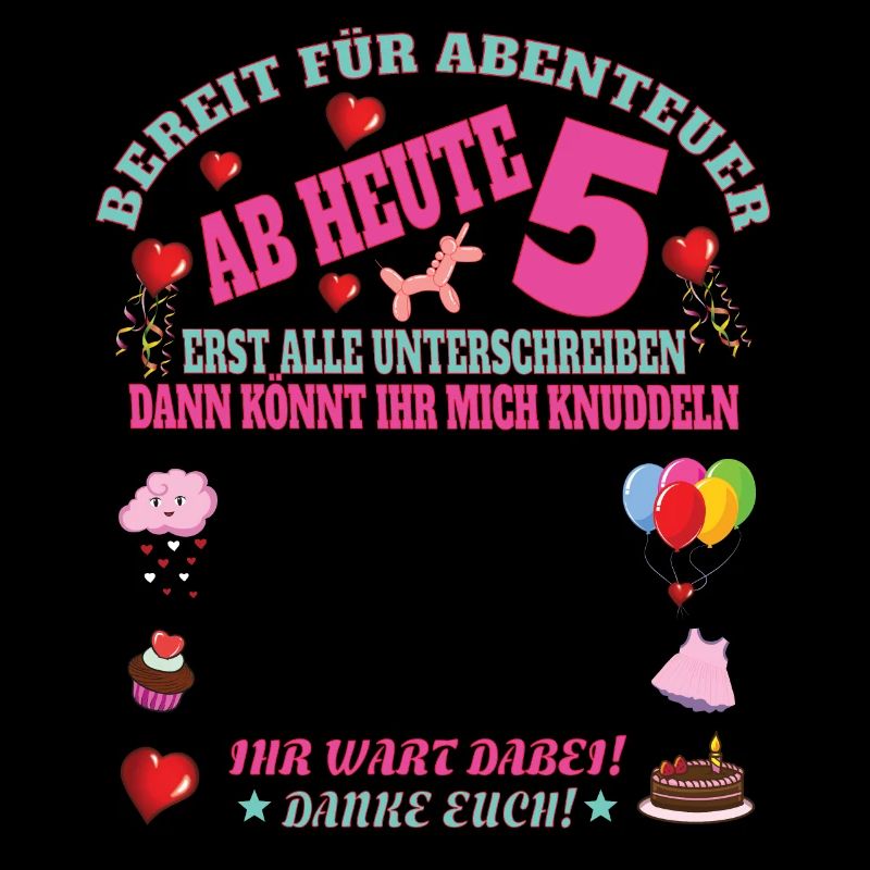 5. Geburtstag Mädchen & Junge Gästebuch