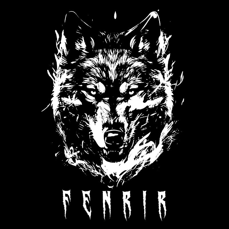 Wolf Head Wolf Skull Fenrir Norse God