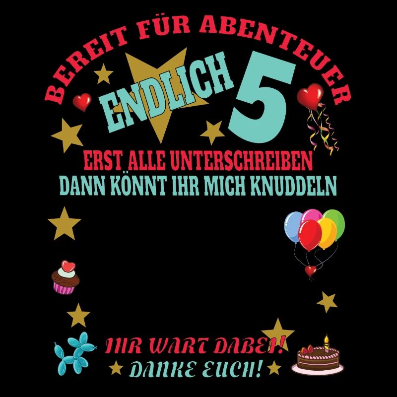 5. Geburtstag Mädchen & Junge Gästebuch