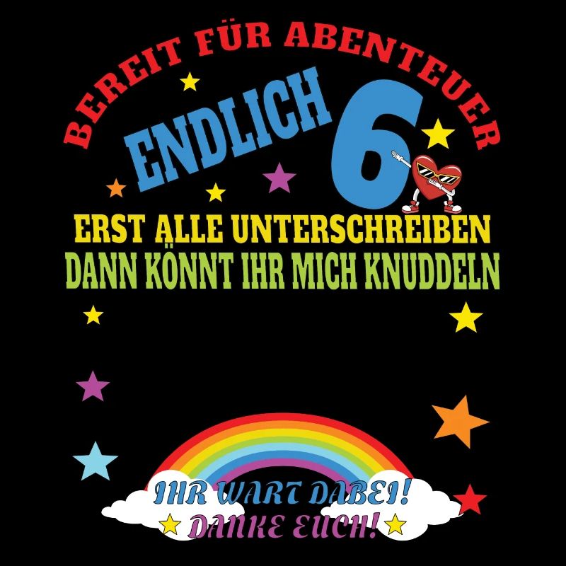 6. Geburtstag Junge & Mädchen Gästebuch