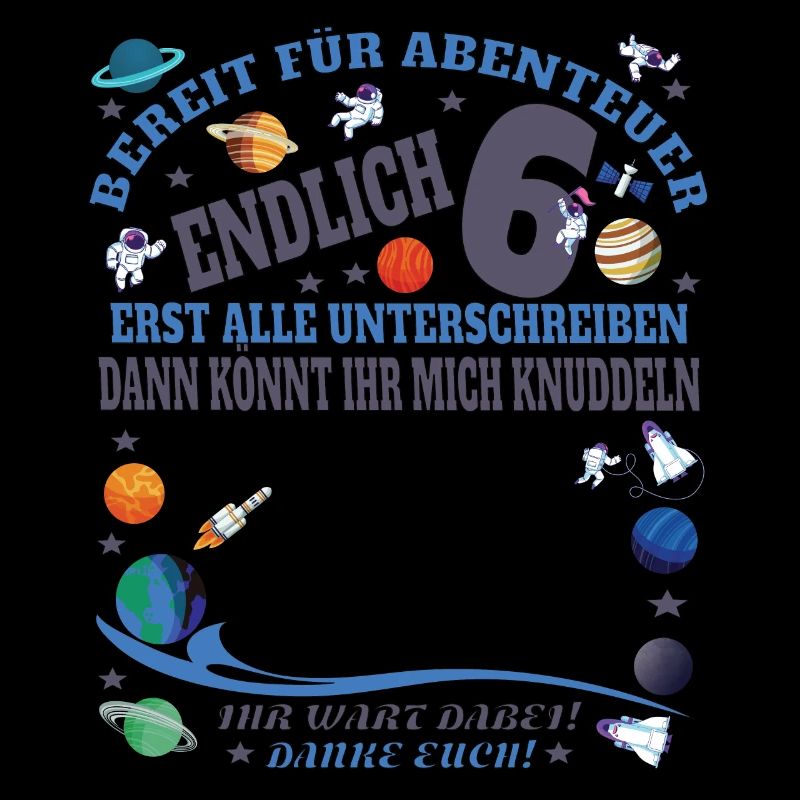6. Geburtstag Junge & Mädchen Gästebuch