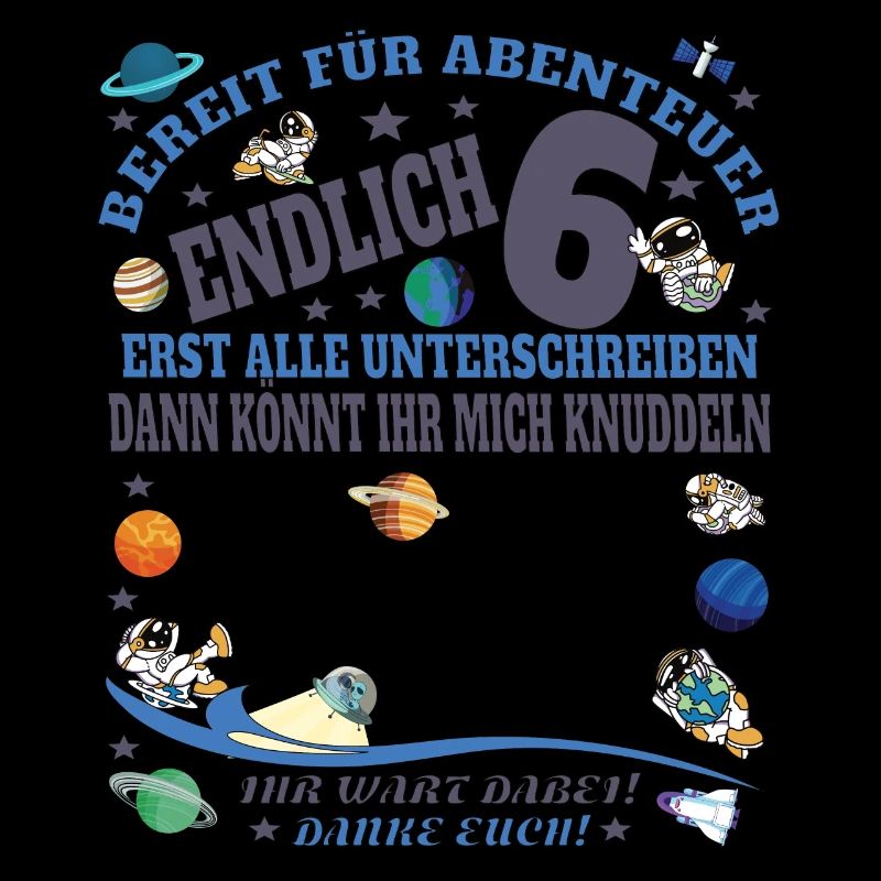 6. Geburtstag Junge & Mädchen Gästebuch