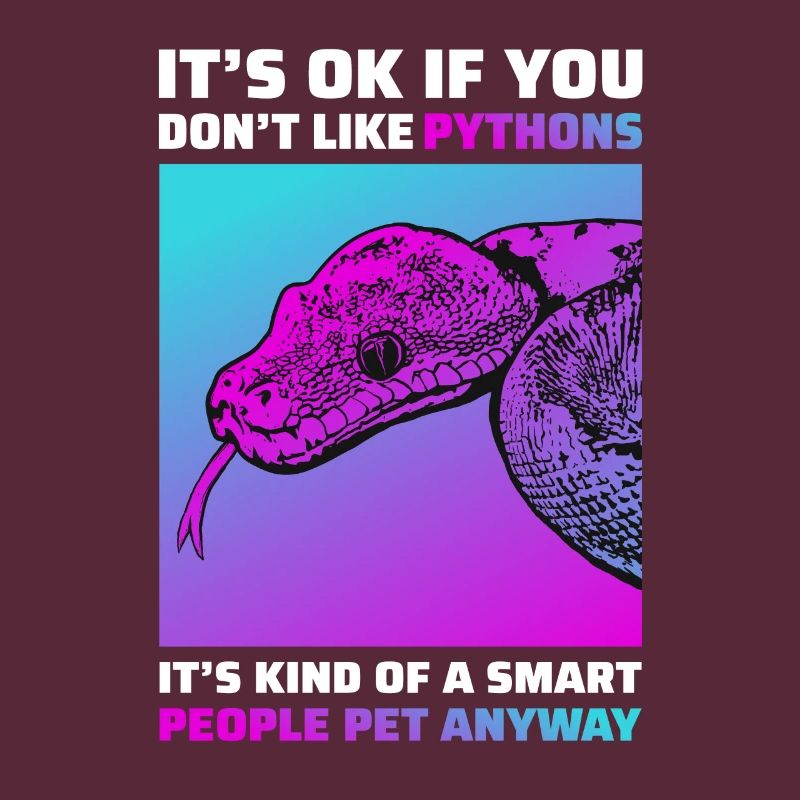 Funny Python Snakes T-Shirt Reptile Gift
