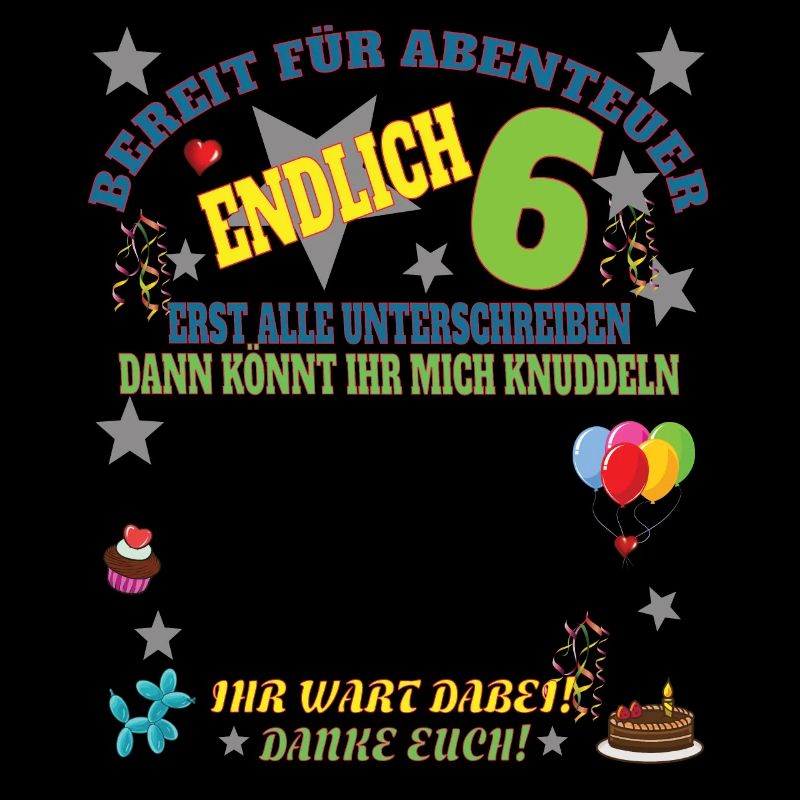 6. Geburtstag Junge & Mädchen Gästebuch