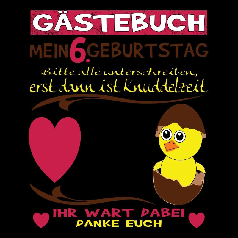 6. Geburtstag Junge & Mädchen Gästebuch