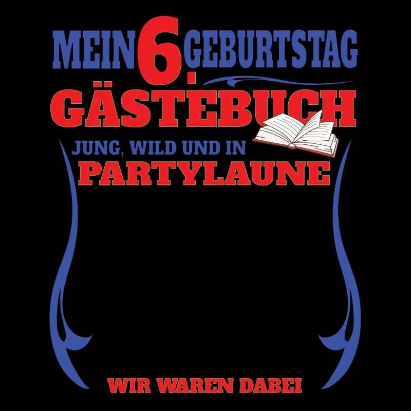 6. Geburtstag Junge & Mädchen Gästebuch