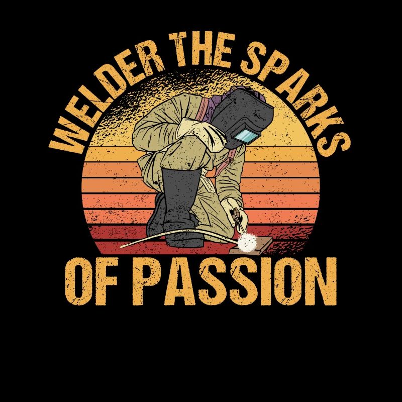 Welder Sparks Passion Arc Welding Retro