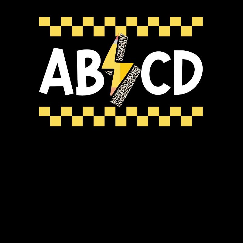 ABCD Lightning Leopard Pencil 100th Day School