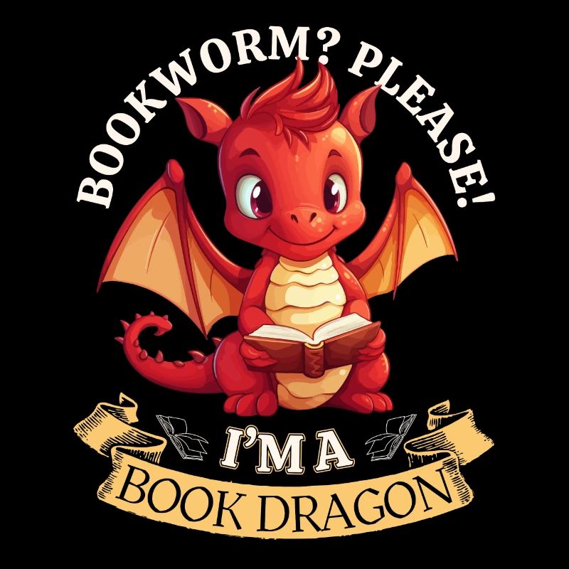 Bücherwurm: "Bookworm? Please! I'm A Book Dragon"