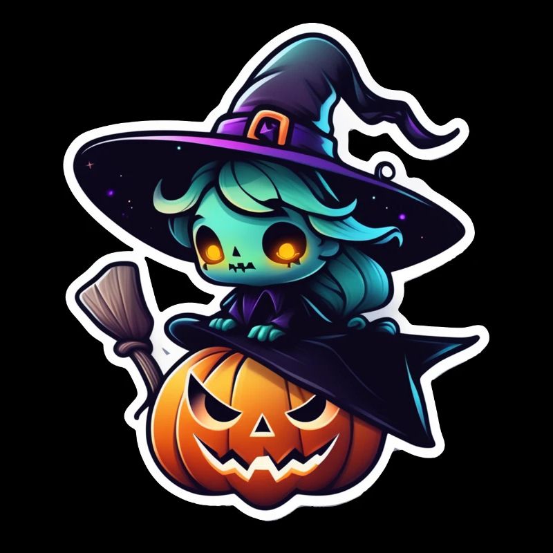 Halloween - Pumpkin and Witch