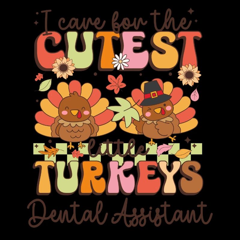 Assistante dentaire Je m’occupe des dindes les plus mignonnes Th