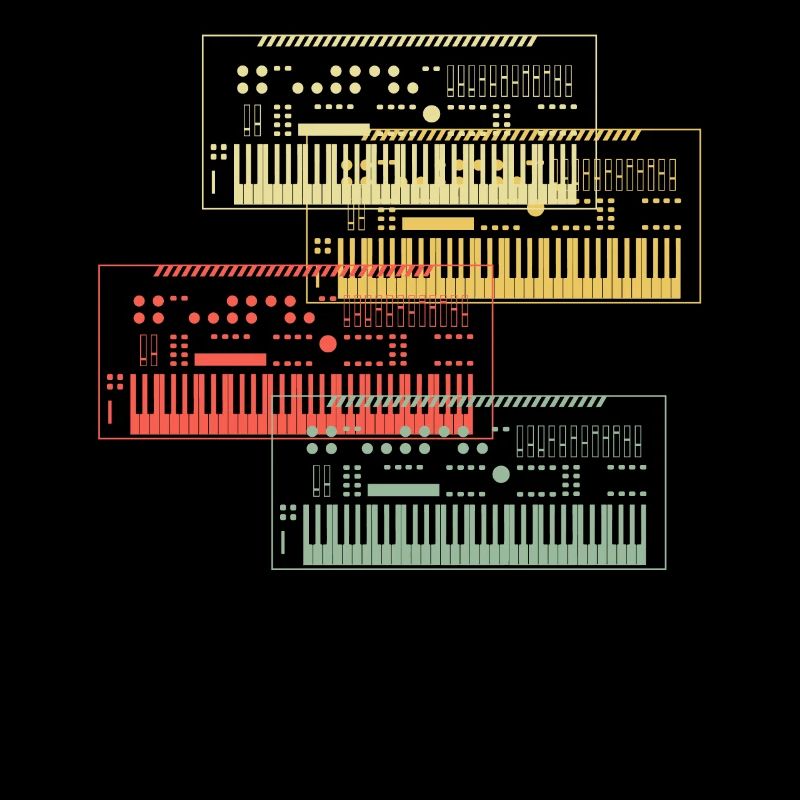 Synthétiseur Collection Conception de musique