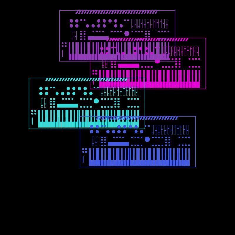 Synthesizer Sammlung Musik Design