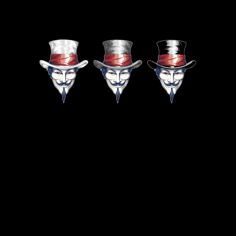 V Mask Wields Triple-Hat Power: White, Gray, Black