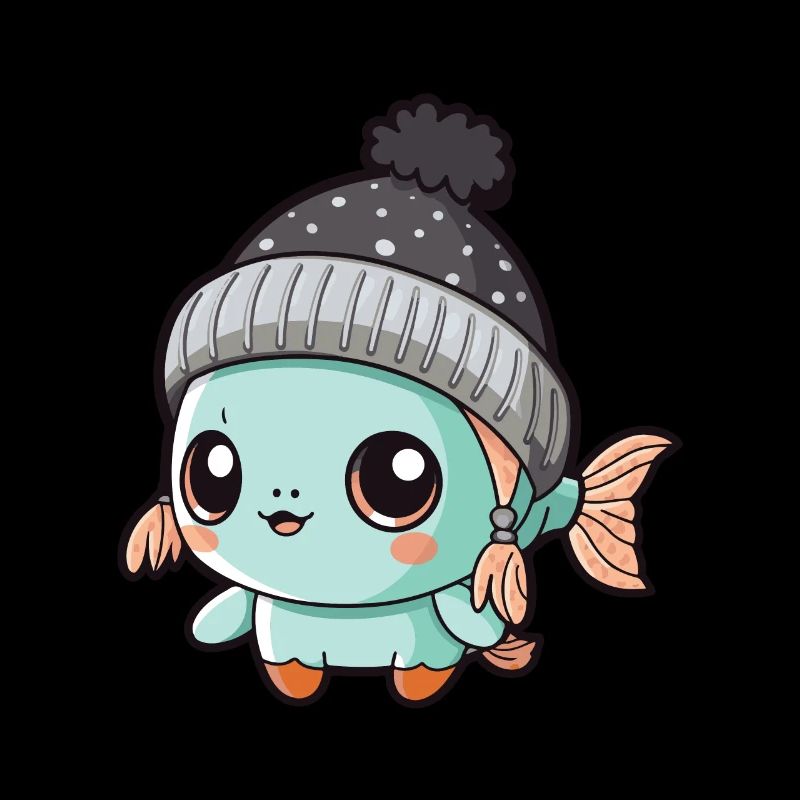 Bande dessinée d’hiver de poisson