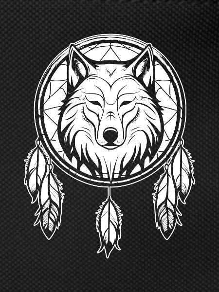 Wolf Dream Catcher