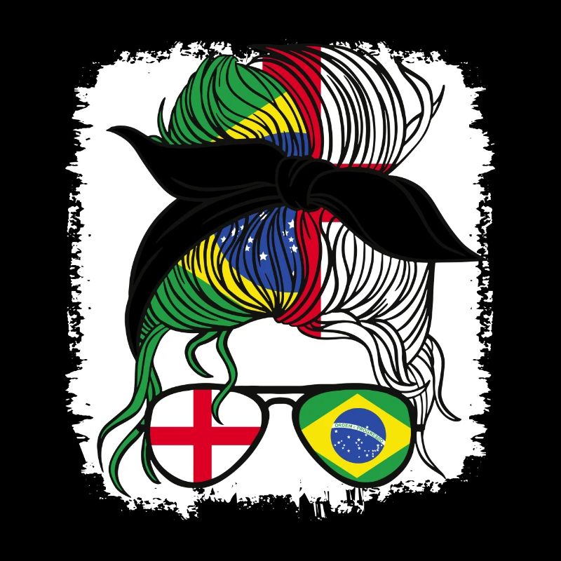 Brésil Moitié Brésilienne Brésil Angleterre Garota